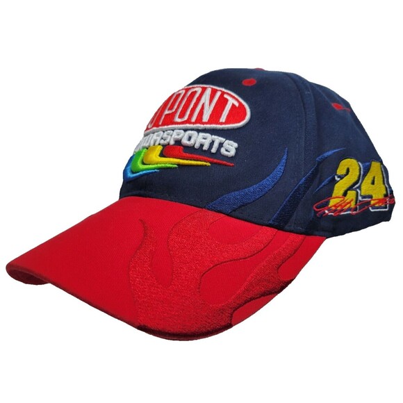 CHASE Jeff Gordon 24 DuPont NASCAR Racing Embroidered Hat NU-FIT Cap - Picture 1 of 7